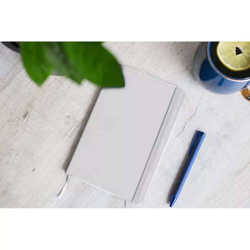 Notatnik A5 z PU z recyklingu | Roderick - biały (VA081-02)