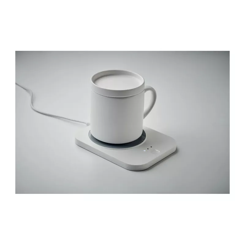 Podgrzewacz do kubka z ładowarką 15W i kubkiem SIROTER - Bialy (MO2726-06)