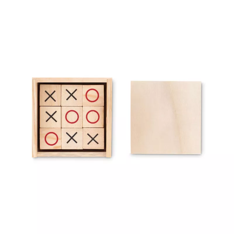 Gra w kółko i krzyżyk drewniana TIC TAC TOE - Drewna (MO9493-40)