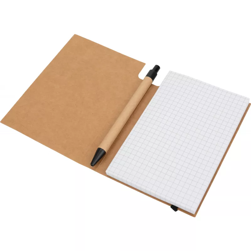 Notatnik A6 w kratkę NATALIA - brązowy (2058101)