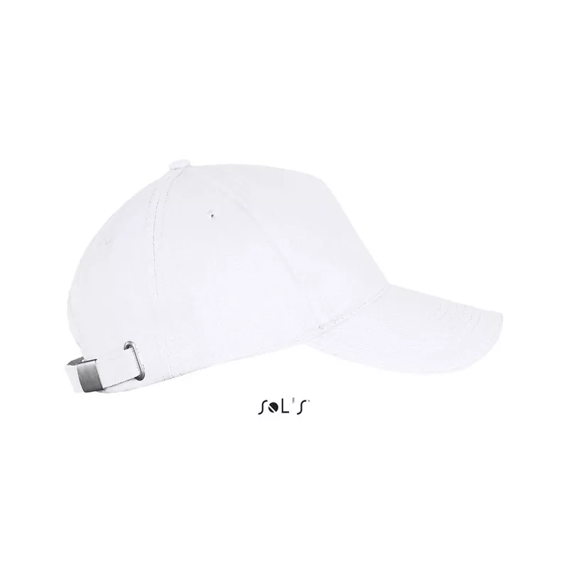 Czapka z daszkiem 5-panelowa 260 g/m² Sol's LONG BEACH - Bialy (S00594-WH)