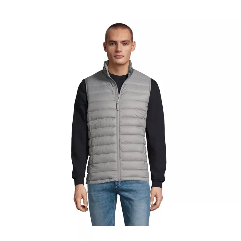 Kamizelka puchowa męska Sol's WILSON BW MEN - Metal Grey (S02889-MG)