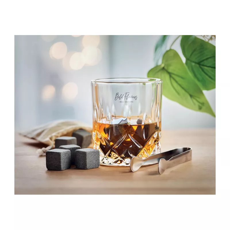 Zestaw do whisky z 2 szklankami 300 ml INVERNESS - Drewna (MO9941-40)