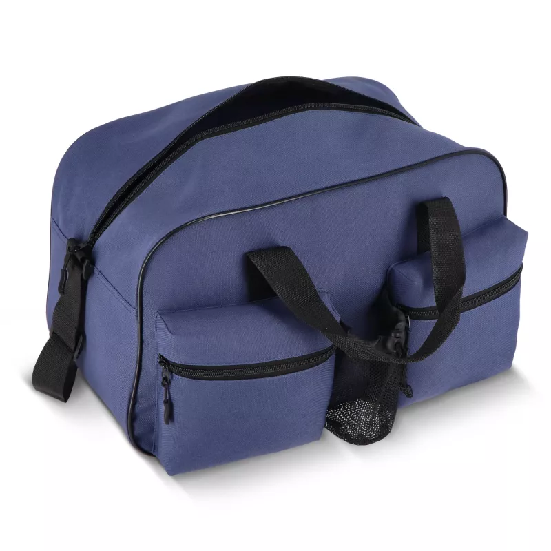 Torba sportowo-podróżna R-PET 600D 46 x 21 x 27,5 cm 25 l - ciemnoniebieski (LT95367-N0010)
