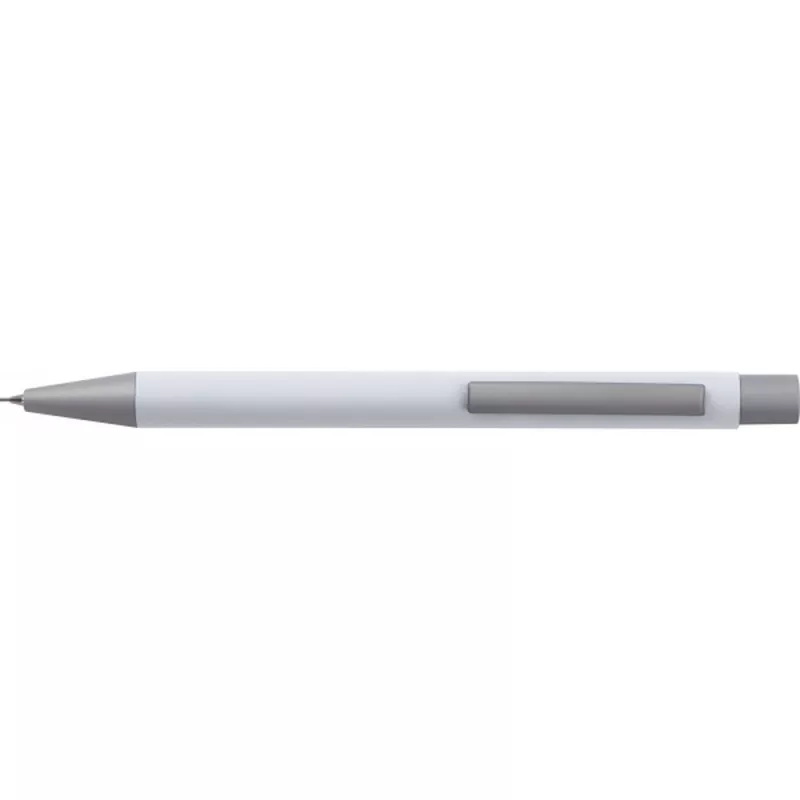 Ołówek automatyczny soft touch ANCONA - biały (386906)