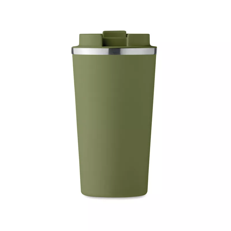 Kubek termiczny ze stali z recyklingu 510 ml BRACE + - Ciemnozielony (MO6579-60)