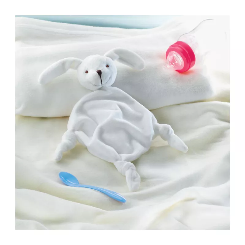 Kocyk przytulanka pluszowy dla dzieci LULLABY - Bialy (MO9270-06)