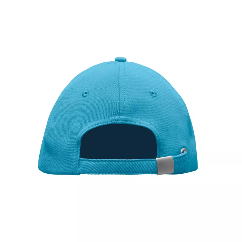 Czapka z daszkiem 5-panelowa RPET 210 g/m² SENGA - Turkusowy (MO6831-12)