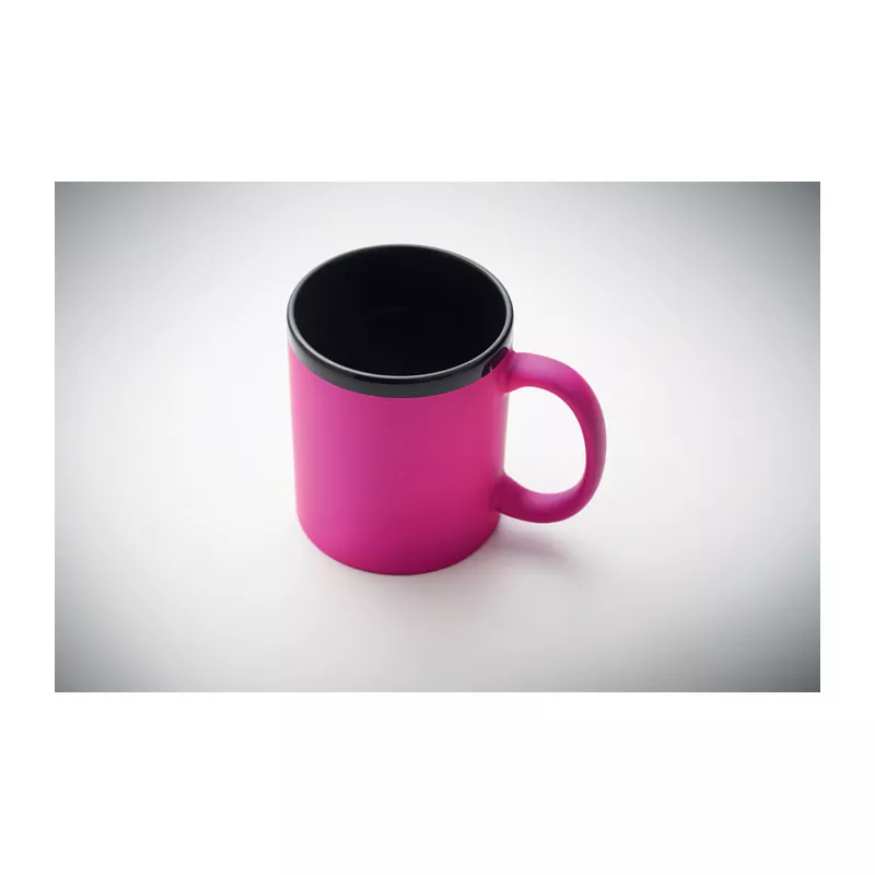 Kubek ceramiczny soft touch 300 ml RUBY - Fuksja (MO2719-38)