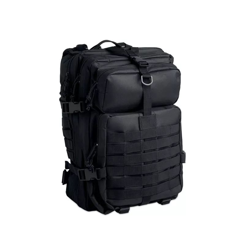 Plecak turystyczny z RPET 600D 50 l CARRYCONFI - Czarny (MO2970-03)