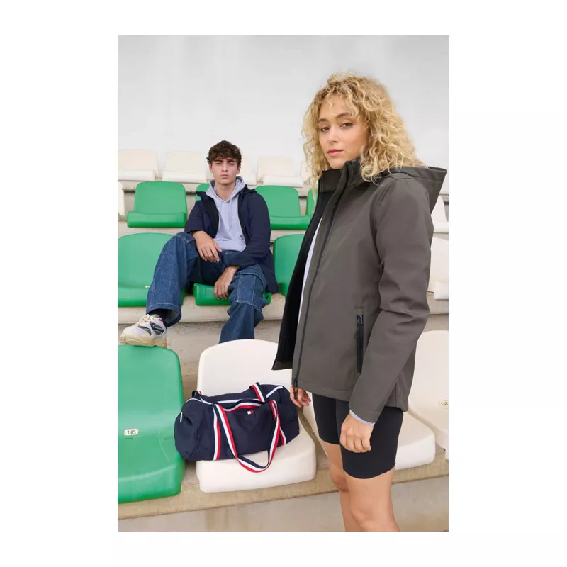 Softshell damski z kapturem Sol's RACE HOODED WOMEN - French Navy (S04448-FN)