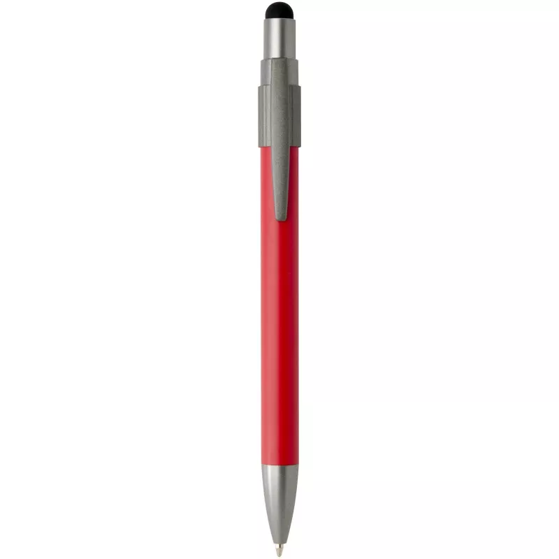 Rill długopis z certyfikatem RCS z recyklingu z rysikiem i fidget spinnerem (czarny tusz) - Czerwony (10644721)