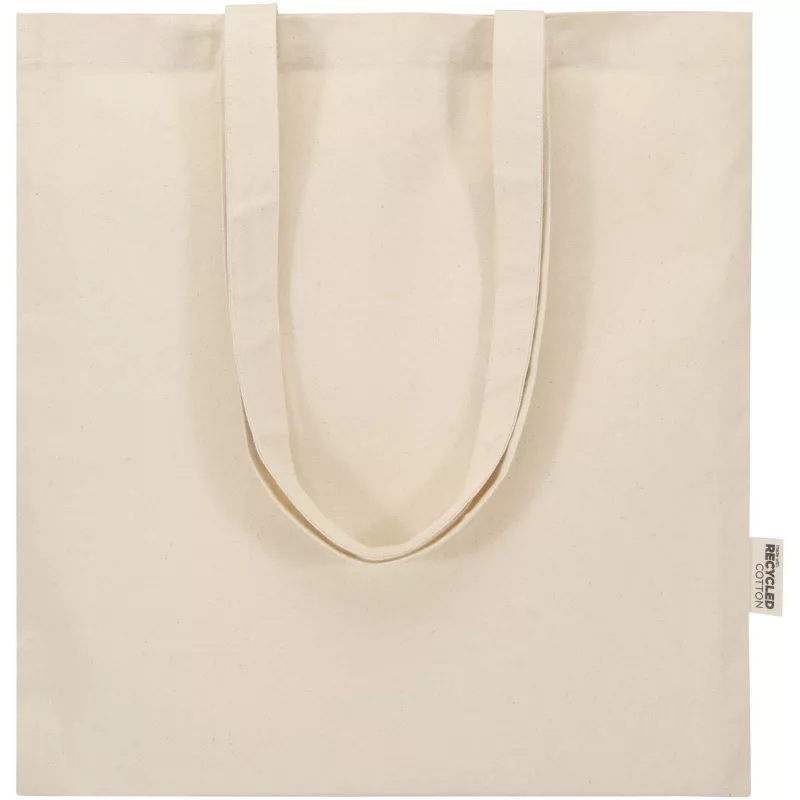Madras Blend torba na zakupy z bawełny z recyklingu z certyfikatem GRS o gramaturze 140 g/m² i pojemności 7l - Piasek pustyni (12076006)