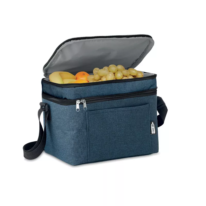 Torba termoizolacyjna z RPET 600D z 2 komorami ICECUBE - Niebieski (MO9915-04)