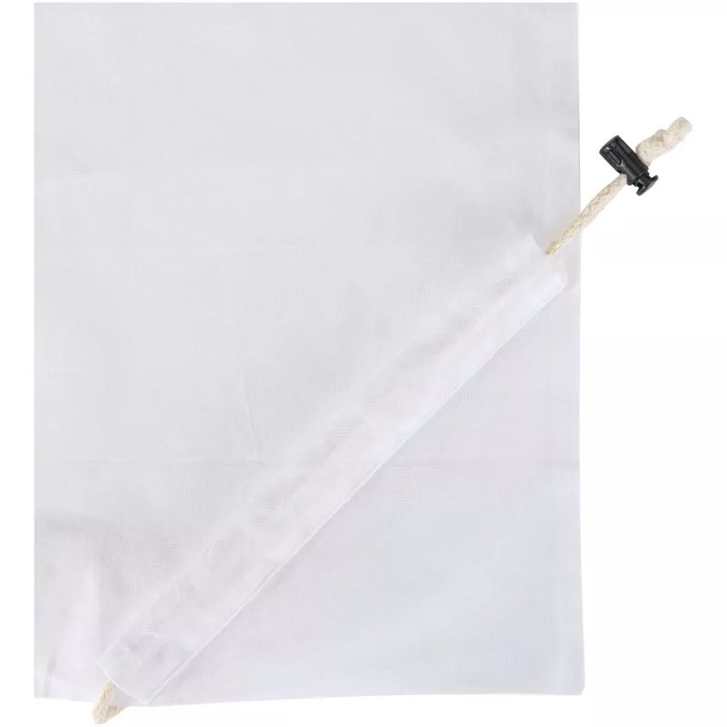 Madras Blend - torba na zakupy, wykonana z recyklingowanej baweły o gramaturze 140 g/m² posiadającej certyfikat GRS, składana - Biały (12080501)