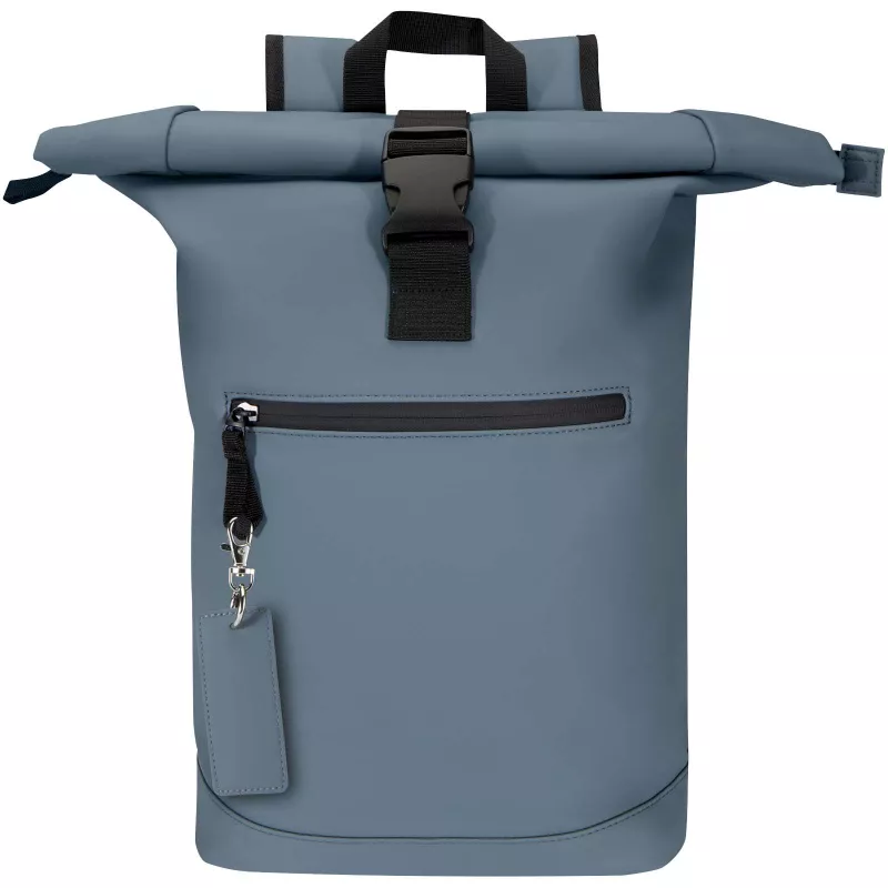 Resi Plus brelok z prostokątną zawieszką z recyklingowanego materiału z certyfikatem GRS - Hale Blue (13014155)