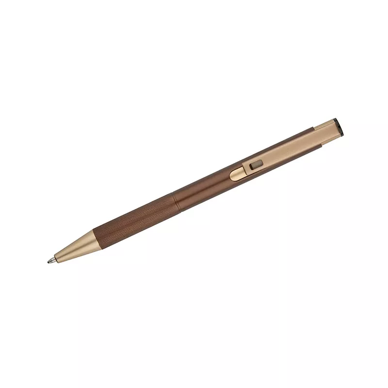 Długopis reklamowy metalowy VITE - brązowy (19689-09)