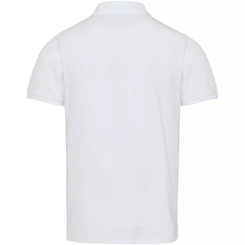 Beryl naturalna koszulka polo z recyklingu z krótkim rękawem, unisex, o gramaturze 220 g/m² - Biały (39558-WHITE)