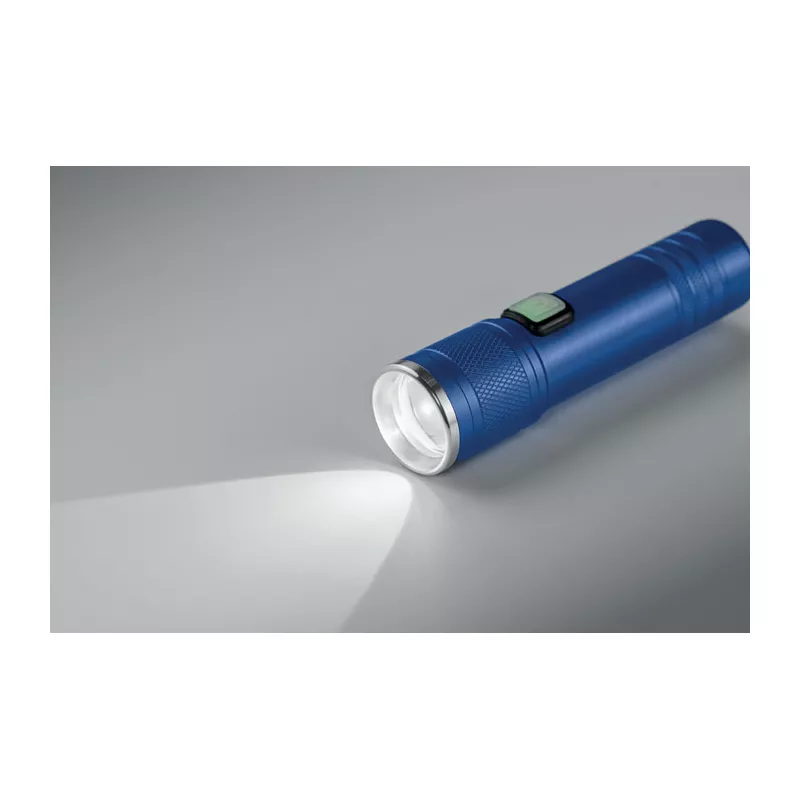 Latarka COB z aluminium z recyklingu FLASHRA - Niebieski (MO2724-04)