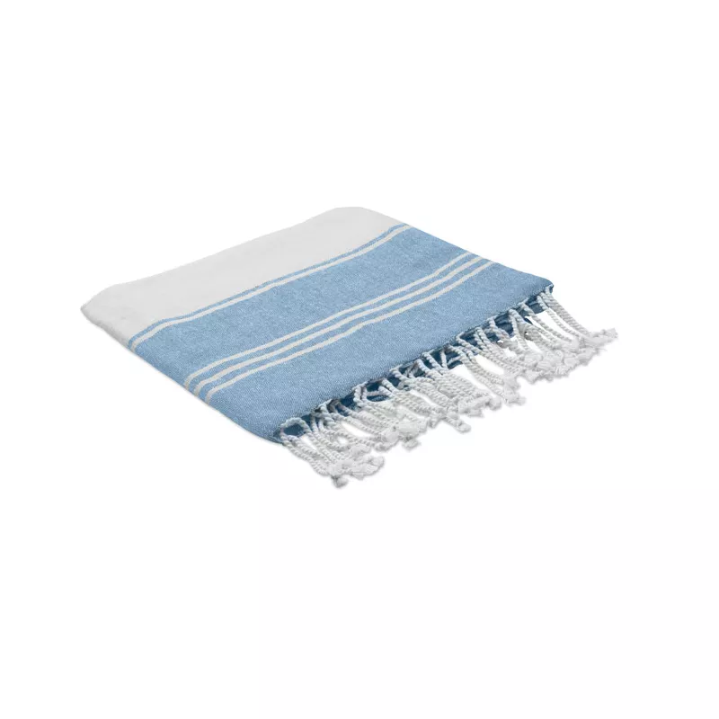 Ręcznik hammam z workiem 90x160 cm 180 g/m² HAMMA - Turkusowy (MO2584-12)