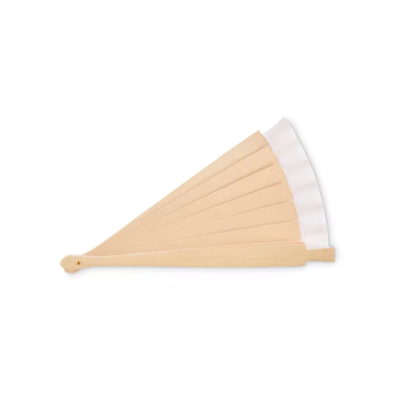 Wachlarz drewniany z 34 żebrami WOODFAN - Bialy (MO2883-06)