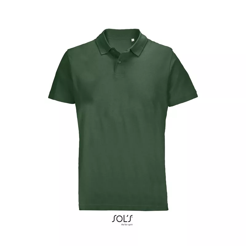 Koszulka polo unisex z czesanej bawełny Sol's PULSE - Ciemno-Zielony (S04502-BO)