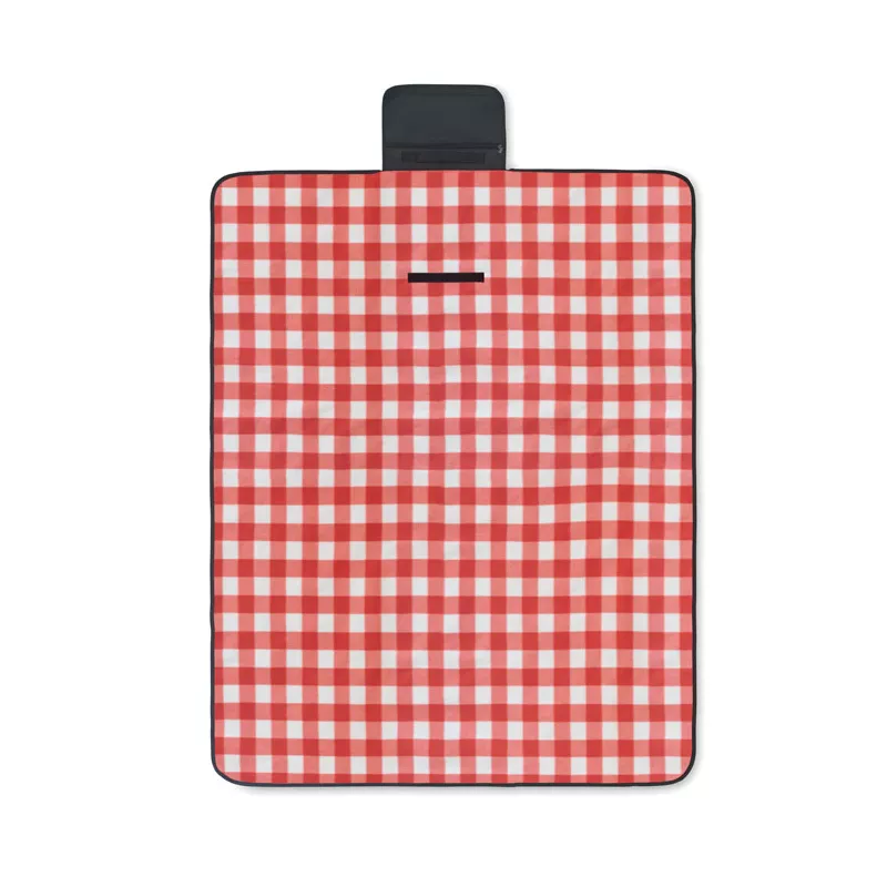 Koc piknikowy z polaru RPET 120x150 cm 150 g/m² CALY - Czerwony (MO6891-05)