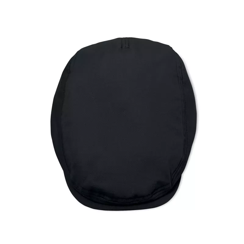 Czapka kaszkiet z bawełny twill 235 g/m² FLAT PEAK - Czarny (MO2850-03)