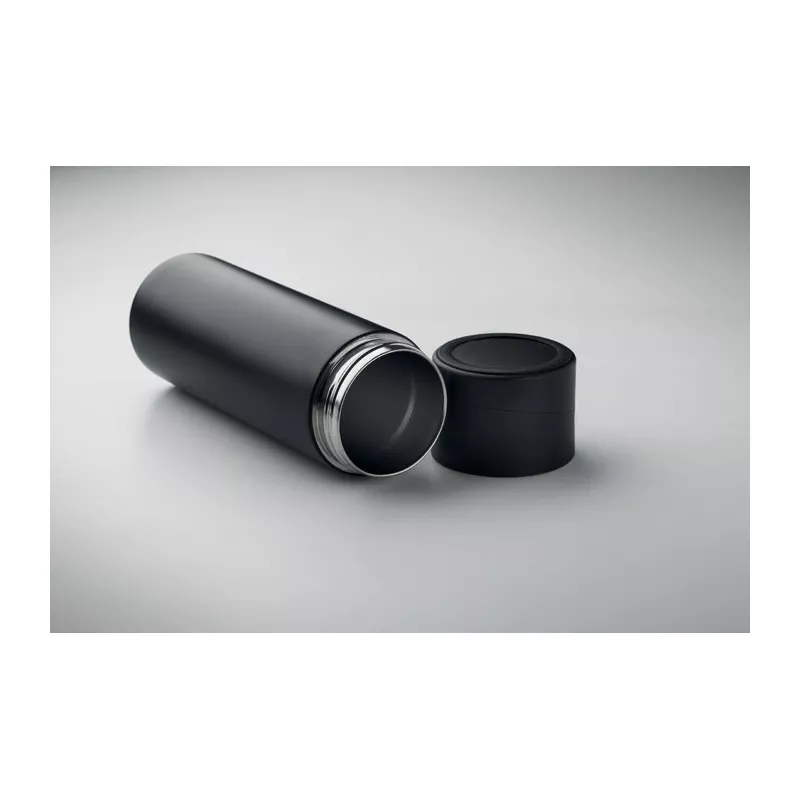 Butelka termiczna 420 ml z uchwytem na telefon PHOTTLE - Czarny (MO2308-03)