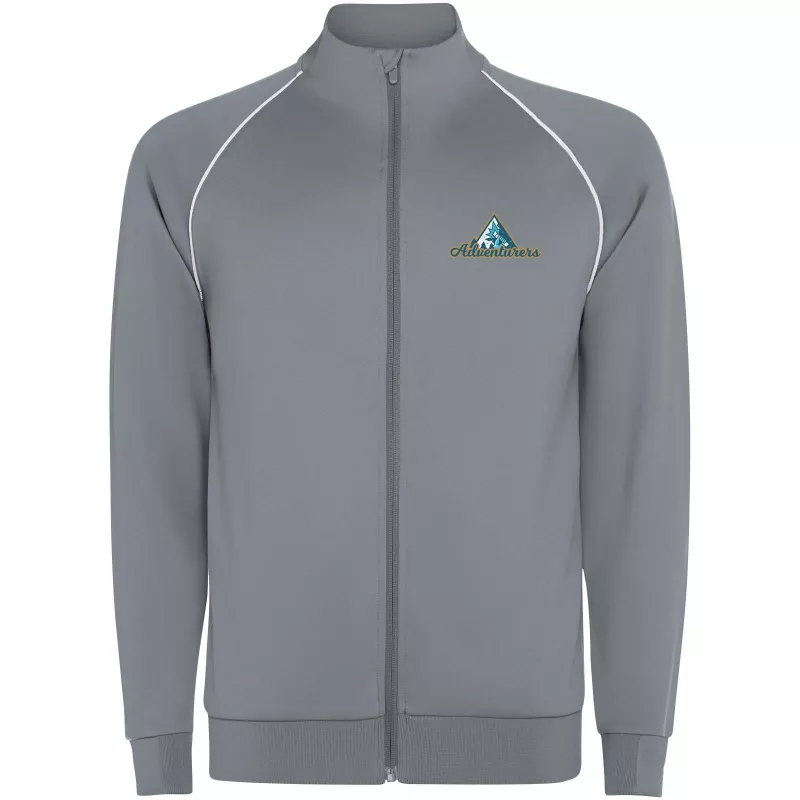 Męska bluza Valier z zamkiem błyskawicznym na całej długości - Szary (R0437-GREY)