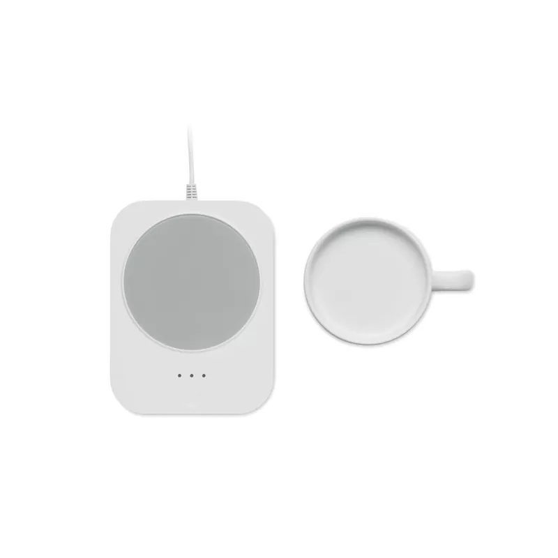 Podgrzewacz do kubka z ładowarką 15W i kubkiem SIROTER - Bialy (MO2726-06)