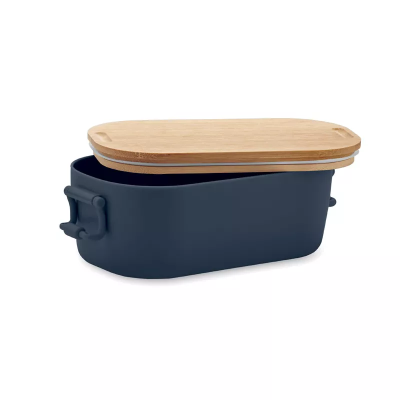 Lunchbox z PP z bambusową pokrywką 700 ml LEKKER - Francuski Granat (MO2459-85)