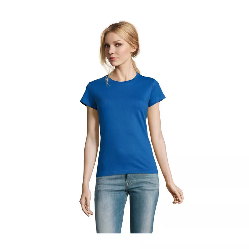 Koszulka damska 190 g/m² Sol's IMPERIAL WOMEN - Niebieski (S11502-RB)