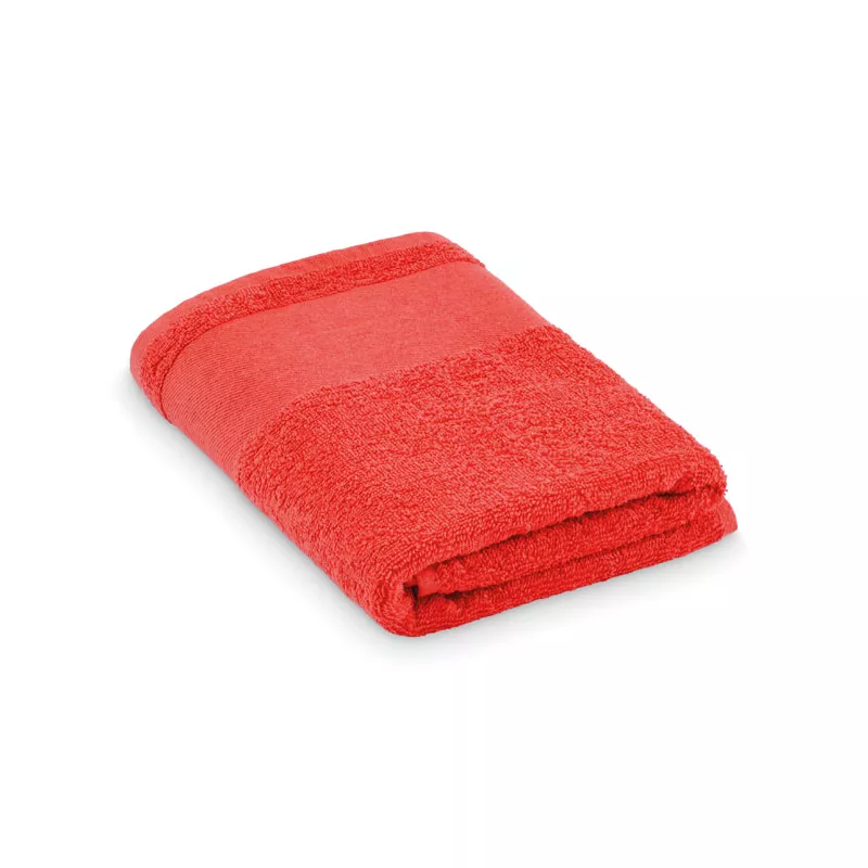 Ręcznik do rąk bawełniany 380 g/m² 50x100 cm ISLAND 50 - Czerwony (MO2765-05)