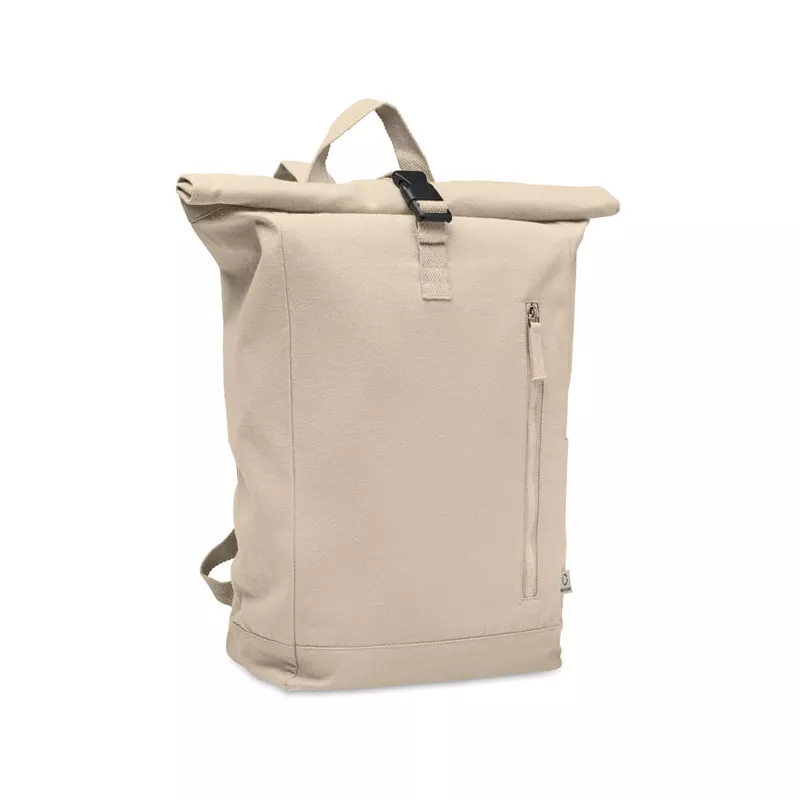 Plecak z bawełny z recyklingu 390 g/m² KAMET - Bezowy (MO2552-13)