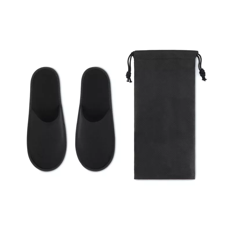 Kapcie hotelowe w etui rozmiar 43–44 FLIP FLAP - Czarny (MO9782-03)