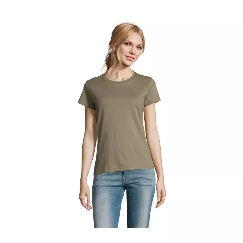 Koszulka damska 190 g/m² Sol's IMPERIAL WOMEN - Khaki (S11502-KH)