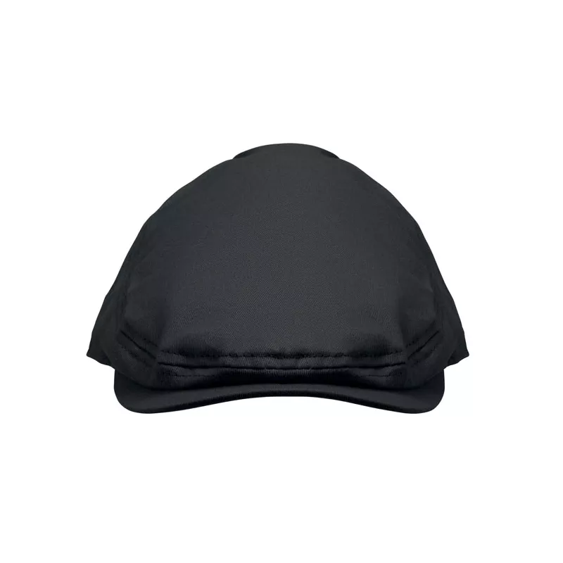 Czapka kaszkiet z bawełny twill 235 g/m² FLAT PEAK - Czarny (MO2850-03)