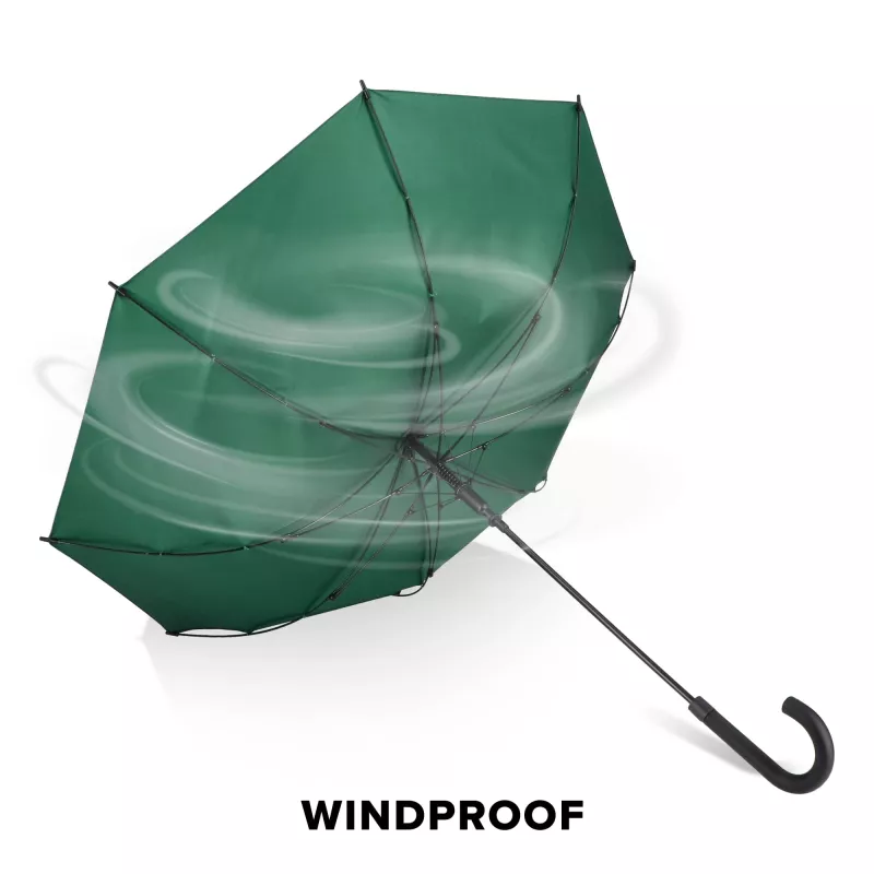 Verdure 190T Pongee 23""Wiatroodporny parasol zuchwytem, automatyczny - ciemnozielony (LT97119-N0030)
