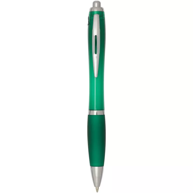 Nash długopis kulkowy z tworzyw sztucznych pochodzących z recyklingu z certyfikatem RCS, z kolorowym korpusem i uchwytem (cza - Zielony (10645461)