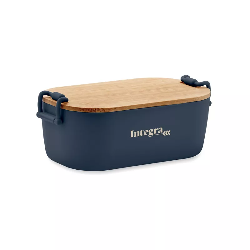Lunchbox z PP z bambusową pokrywką 700 ml LEKKER - Francuski Granat (MO2459-85)
