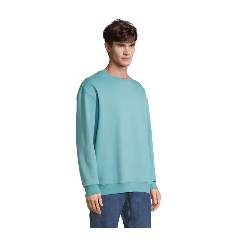 Bluza unisex bez kaptura 280 g/m² Sol's COLUMBIA - Pool Blue (S03814-BP)