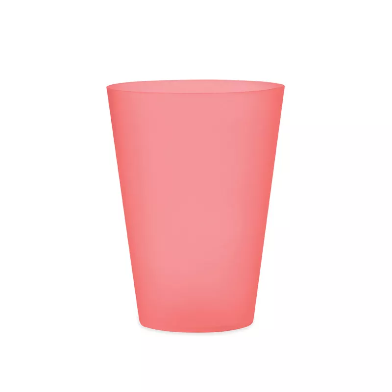 Kubek eventowy z PP 300 ml FESTA - Przezroczysty Czerwony (MO6375-25)