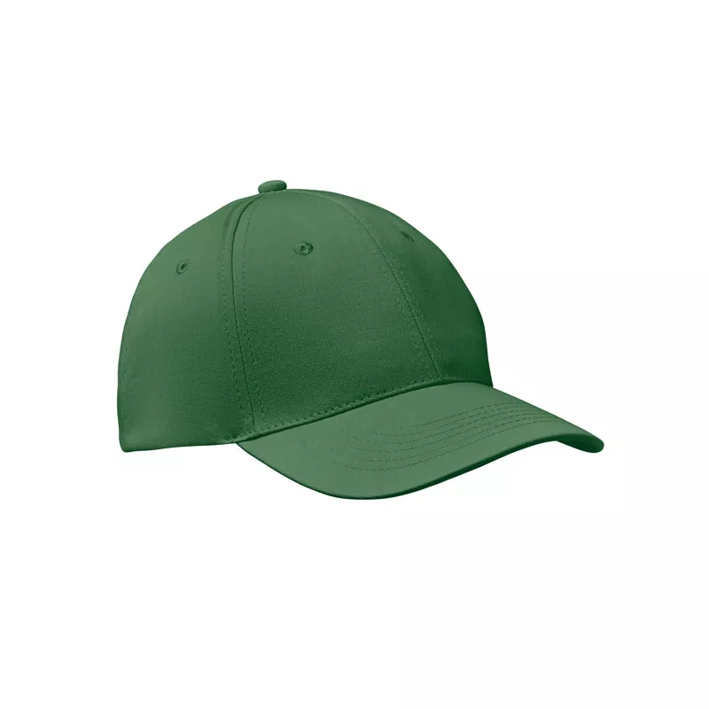 Czapka z daszkiem bawełniana 160 g/m² BASIE APOLLO - Ciemnozielony (MO8834-60)