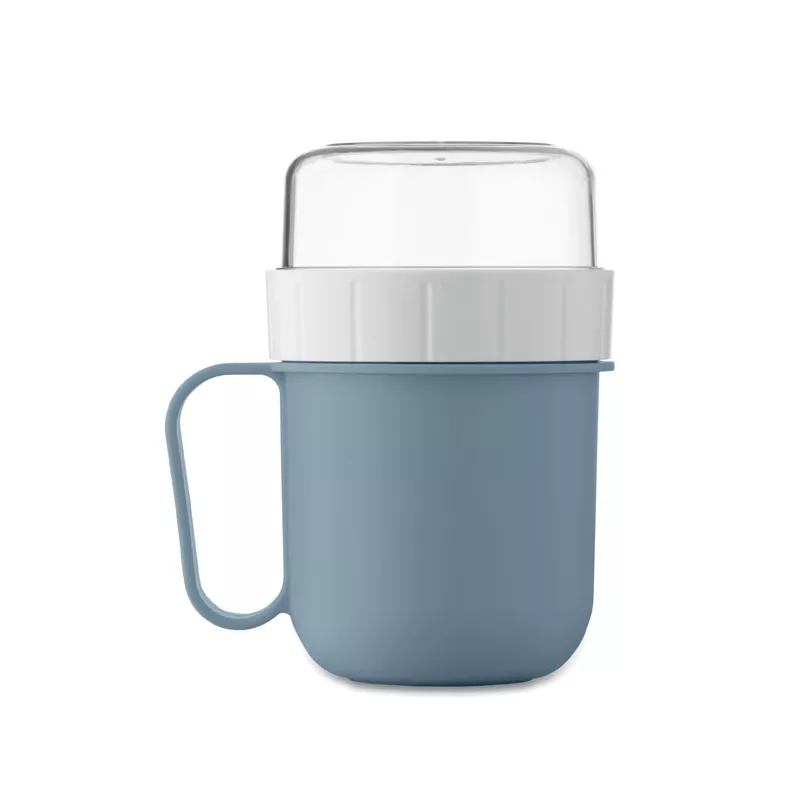 Kubek śniadaniowy z pojemnikiem 450 ml CUP ON GO - Petrol (MO2679-20)