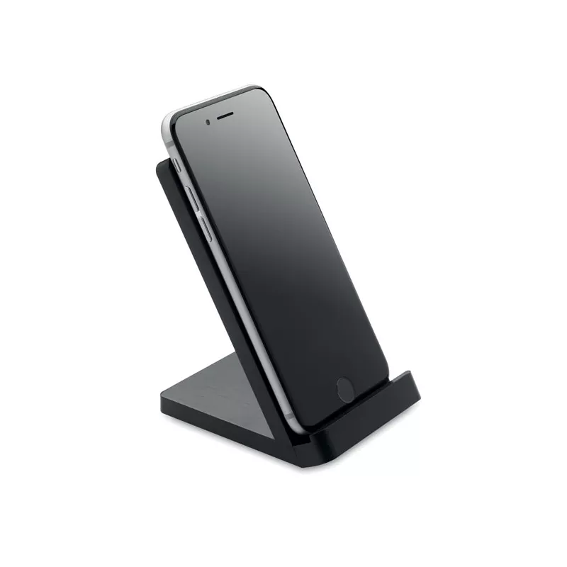 Ładowarka ze stojakiem 15W WIRESTAND - Czarny (MO9692-03)