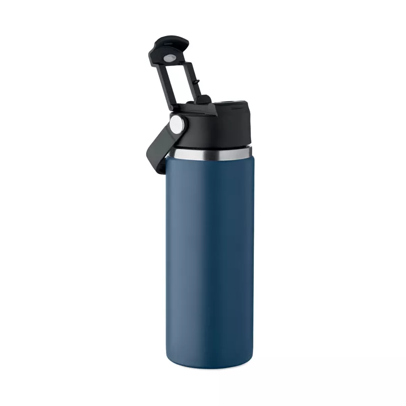 Butelka termiczna ze słomką 500 ml SUMA GRIP - Francuski Granat (MO2775-85)