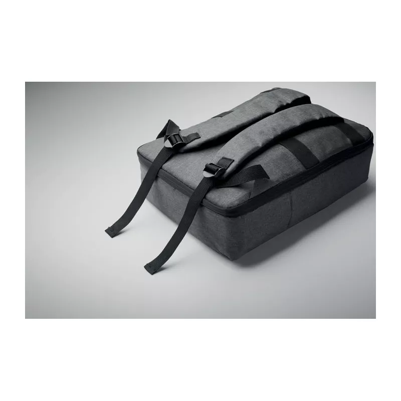Plecak na laptop 15" z RPET LAUGAR - Kamienny Szary (MO2305-15)
