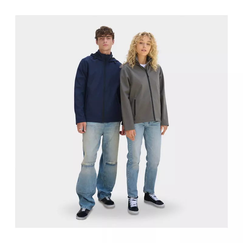 Softshell męski z kapturem Sol's RACE HOODED MEN - French Navy (S04447-FN)