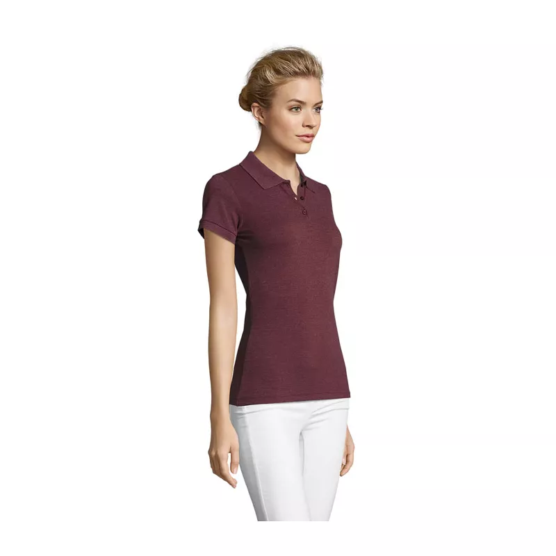 Polo damskie piqué 180 g/m² Sol's PERFECT WOMEN - Melanż Czerwonobrunatny (S11347-HX)